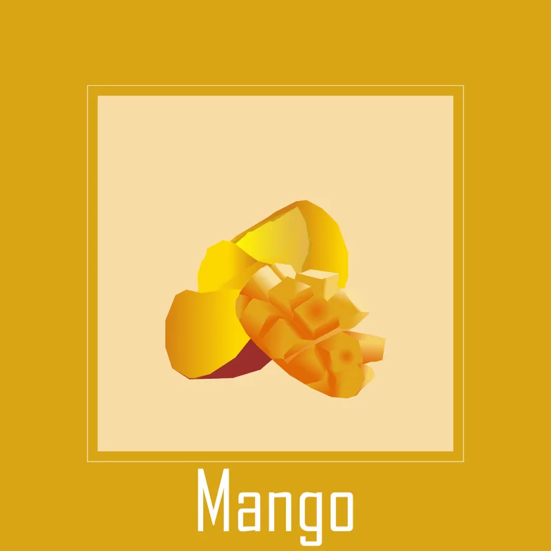 Mango Fruit Yellow Stickdatei – Essen & Trinken