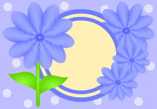 Floral card Greeting card Purple flowers Stickdatei