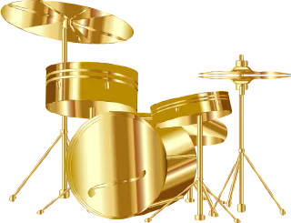Drums Musical instrument Gold Stickdatei