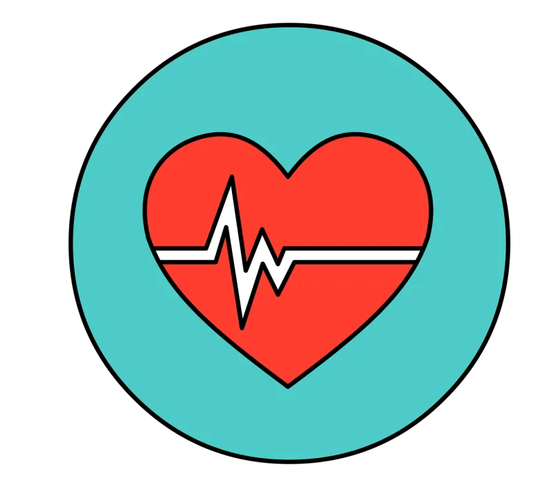 Heart Heart beat Logo Stickdatei – Herzen & Liebe