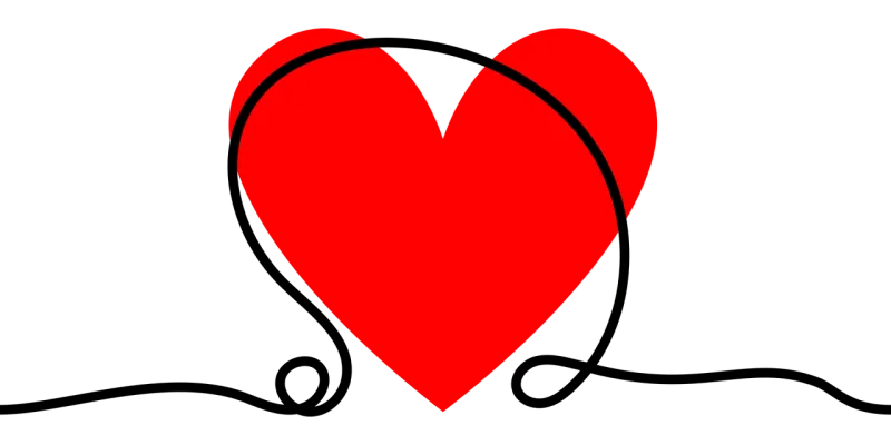 Love Heart Valentine Stickdatei – Herzen & Liebe