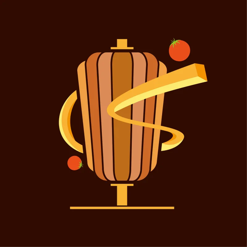 Meat Fries Tomato Stickdatei – Essen & Trinken