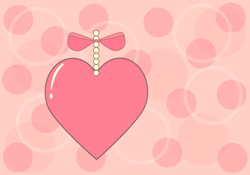 Heart Romantic Pink heart Stickdatei – Herzen & Liebe