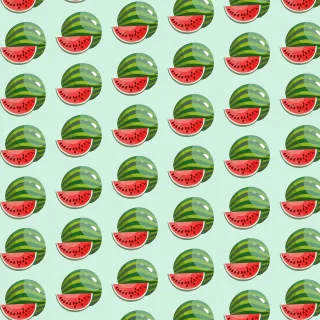 Watermelon Pattern Seamless Stickdatei