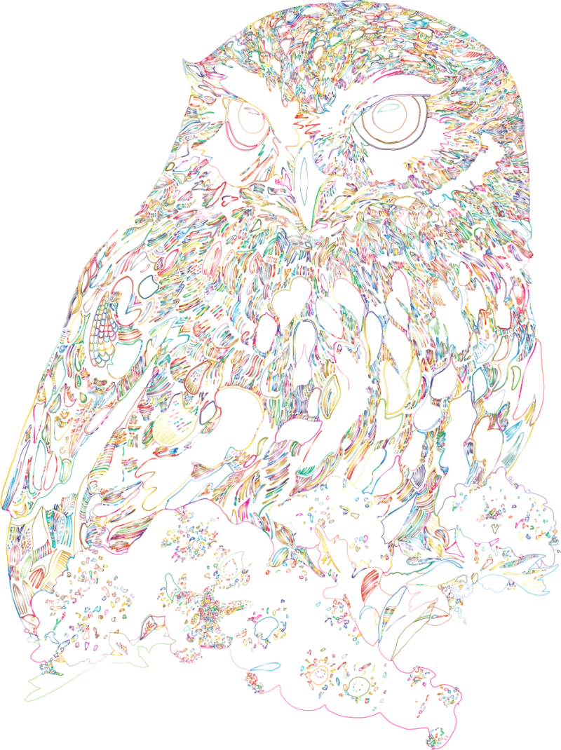 Owl Bird Animal Stickdatei – Tiere