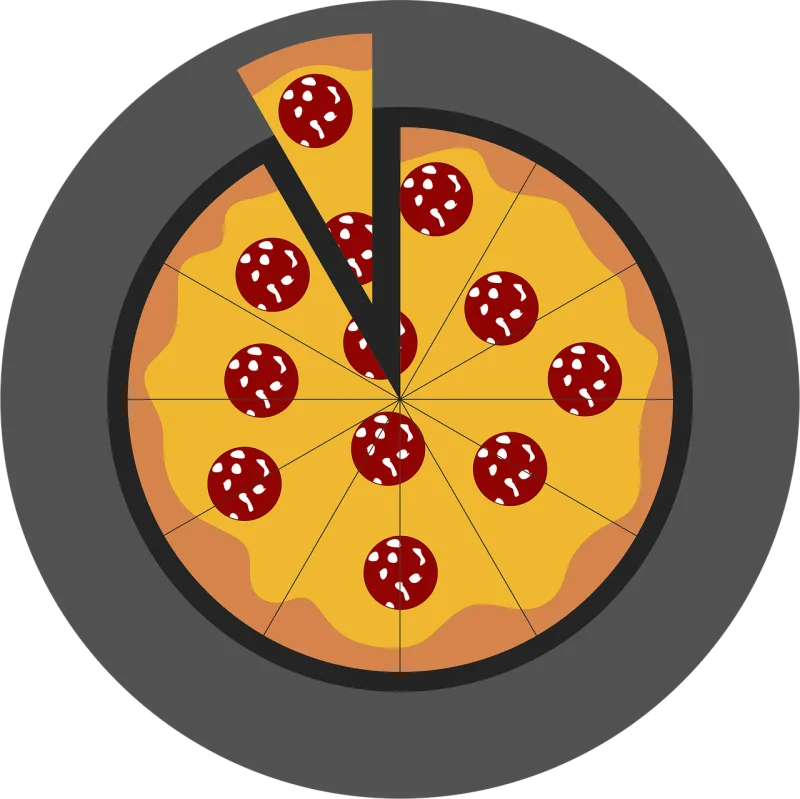 Pizza icon Pizza Food Stickdatei – Essen & Trinken