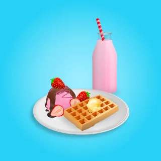 Breakfast Dessert Sweets Stickdatei