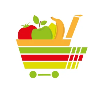 Grocery Shopping Supermarket Stickdatei