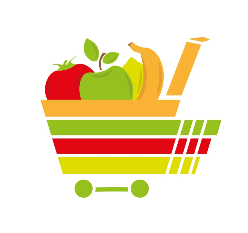 Grocery Shopping Supermarket Stickdatei – Essen & Trinken