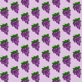 Grapes Pattern Food Stickdatei