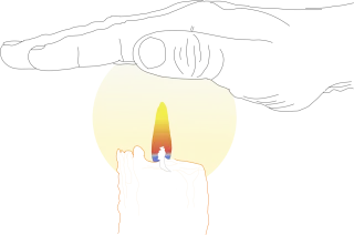 Candle Candlelight Hand on fire Stickdatei