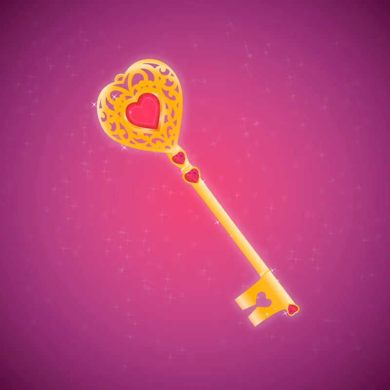 Key to the heart Heart Key Stickdatei – Herzen & Liebe