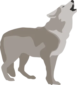 Wolf Howl Dog Stickdatei
