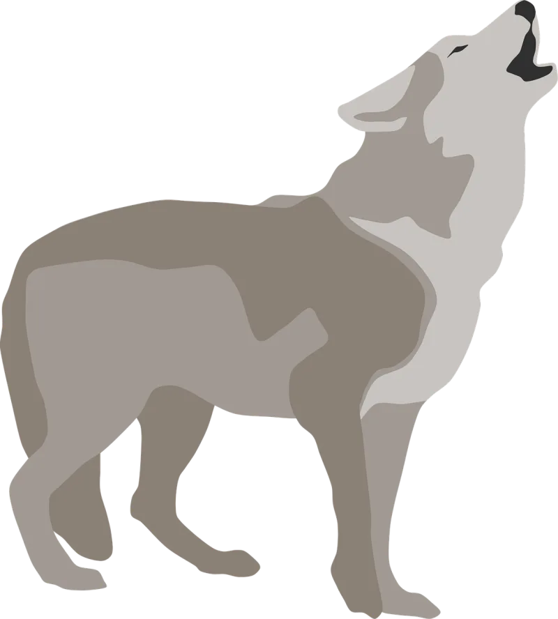 Wolf Howl Dog Stickdatei – Natur