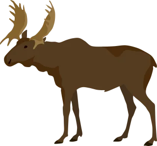 Moose Deer Nature Stickdatei