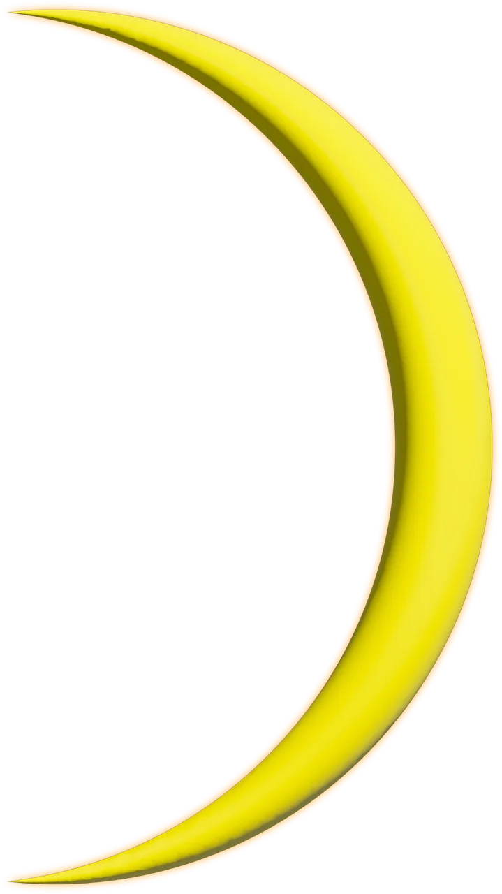 Moon Circle Banana Stickdatei – Natur