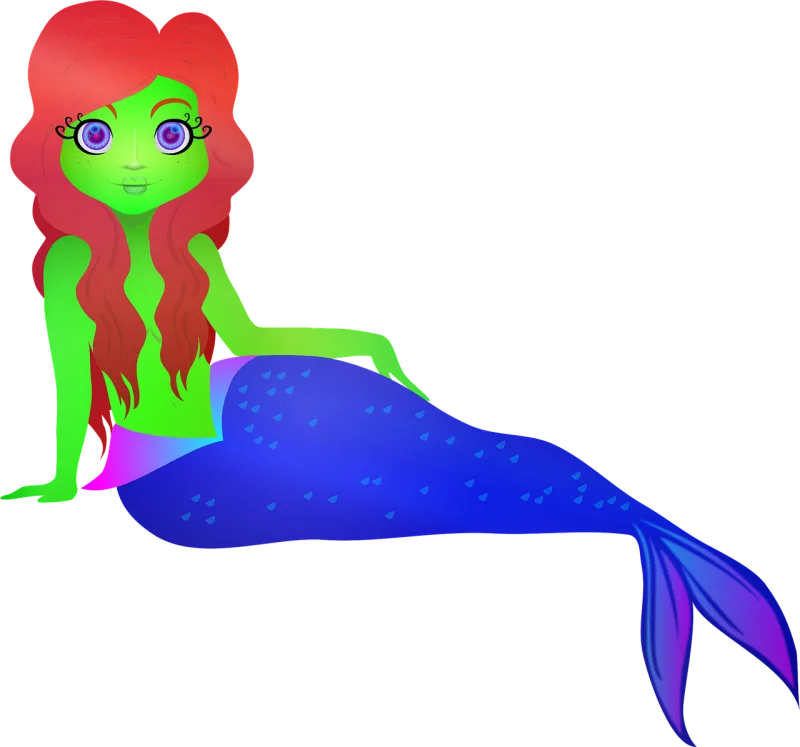 Mermaid Siren Mythology Stickdatei – Kinder