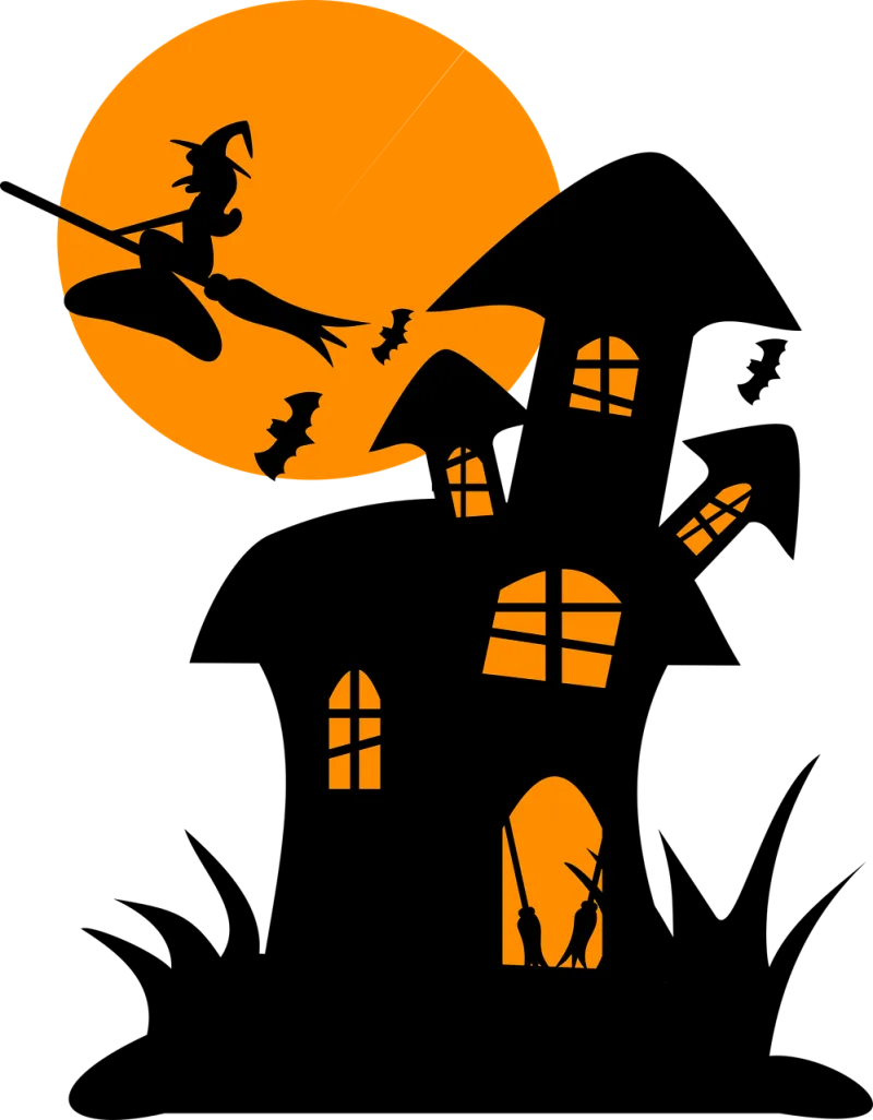 Haunted house Halloween Witchcraft Stickdatei – Natur