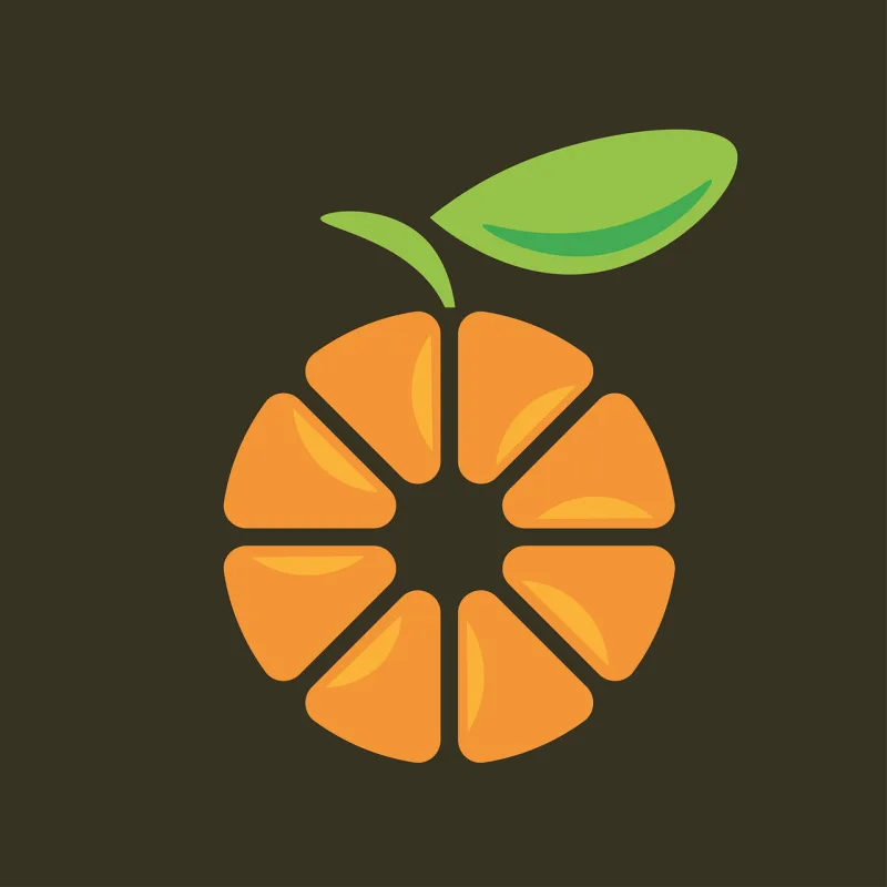 Mandarin Orange Fruit Stickdatei – Essen & Trinken