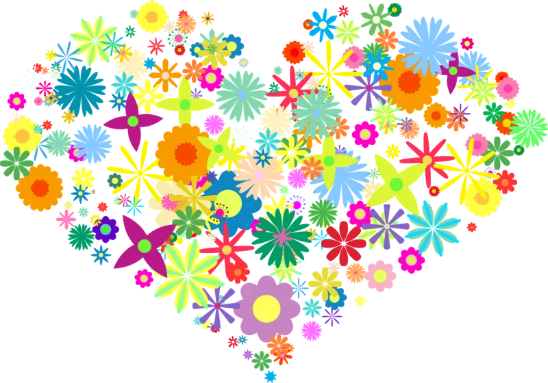 Heart Love Nature Stickdatei – Herzen & Liebe