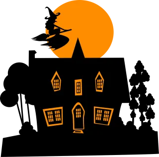 Witch Terrifying Moon Stickdatei