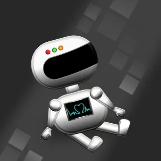 Robot Machine Heartbeat Stickdatei