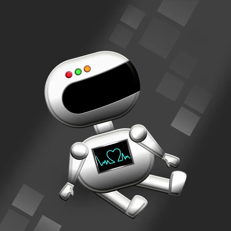 Robot Machine Heartbeat Stickdatei – Kinder