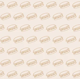Burger pattern Hamburger Burger Stickdatei