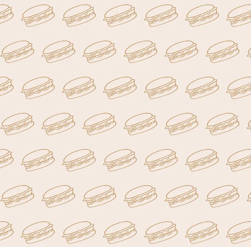 Burger pattern Hamburger Burger Stickdatei – Essen & Trinken