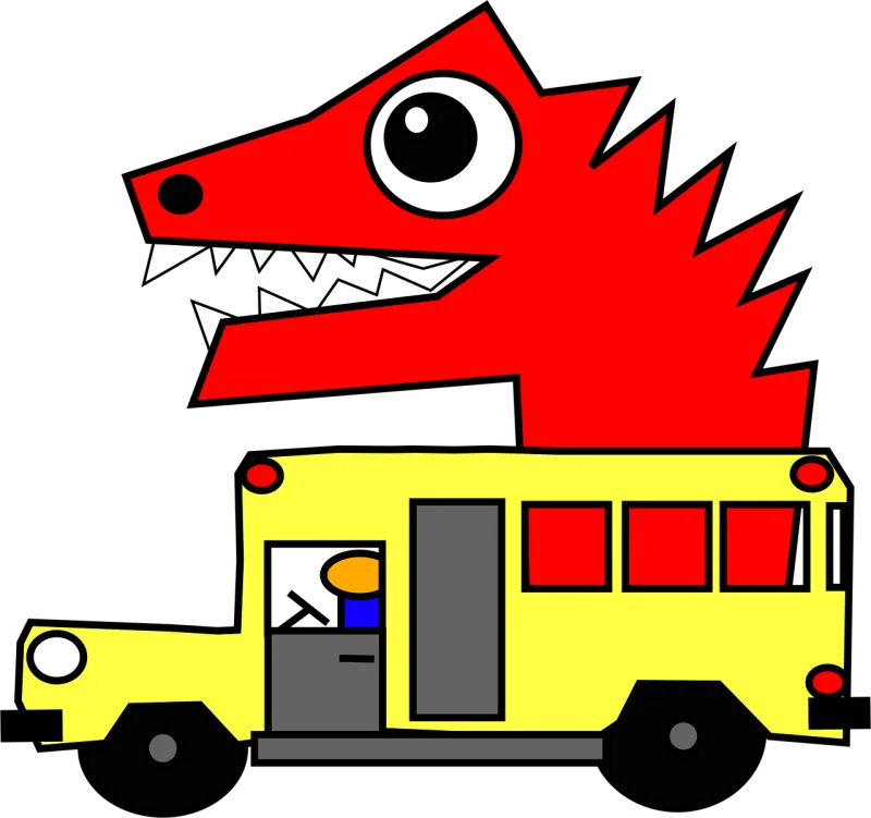School day School Alien Stickdatei – Fahrzeuge