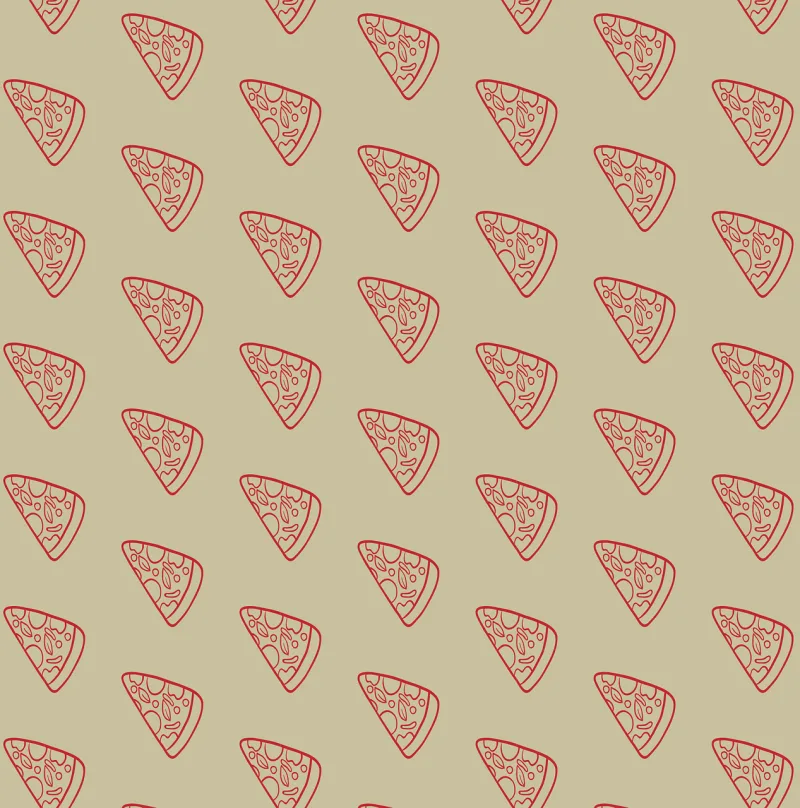 Pizza Beautiful wallpaper Pattern Stickdatei – Essen & Trinken