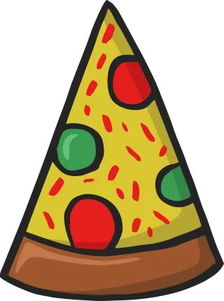 Cartoon pizza Pizza Meal Stickdatei