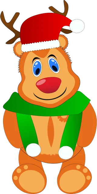 Reindeer Christmas Advent Stickdatei – Kinder