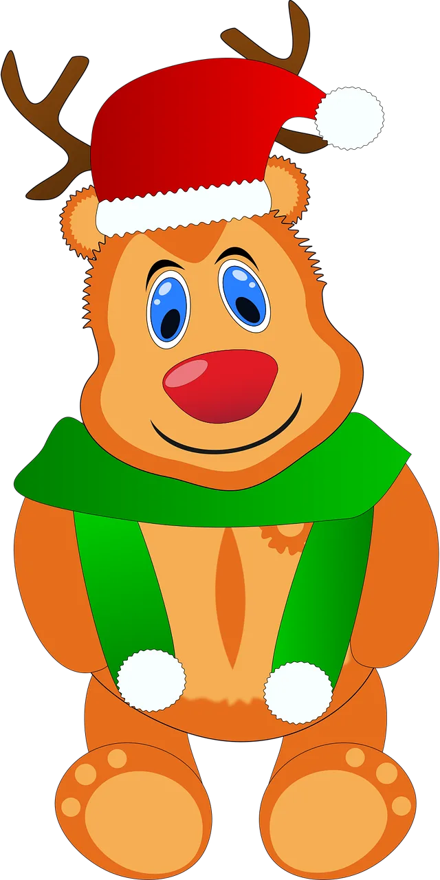 Reindeer Christmas Advent Stickdatei – Kinder