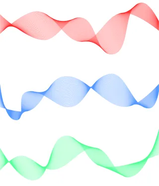 Waves Lines Colorful lines Stickdatei