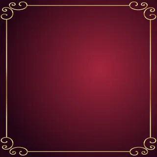 Gold frame Red background Beautiful wallpaper Stickdatei – Herzen & Liebe