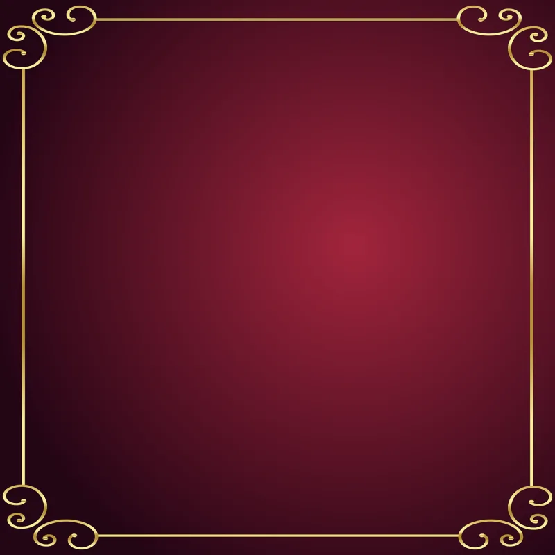 Gold frame Red background Beautiful wallpaper Stickdatei – Herzen & Liebe