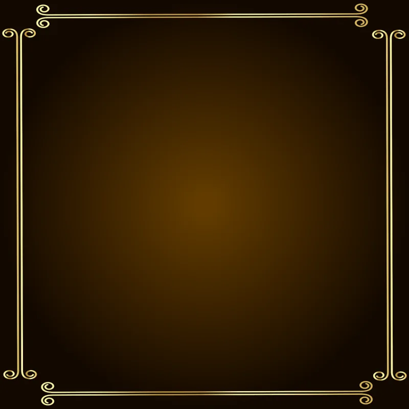 Gold frame Brown background Gold border Stickdatei – Herzen & Liebe