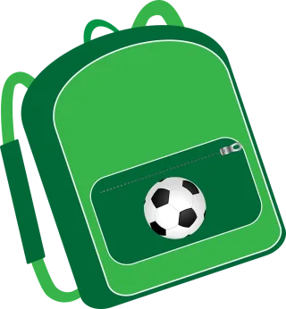 Backpack School bag Green bag Stickdatei