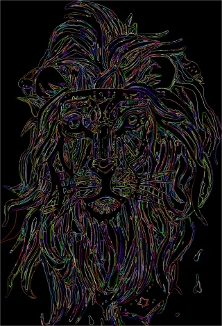 Lion Animal Feline Stickdatei