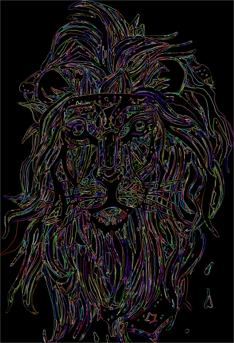 Lion Animal Feline Stickdatei – Tiere