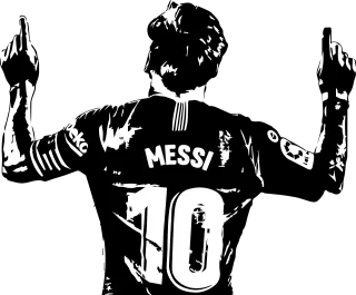 Player Messi Football Stickdatei