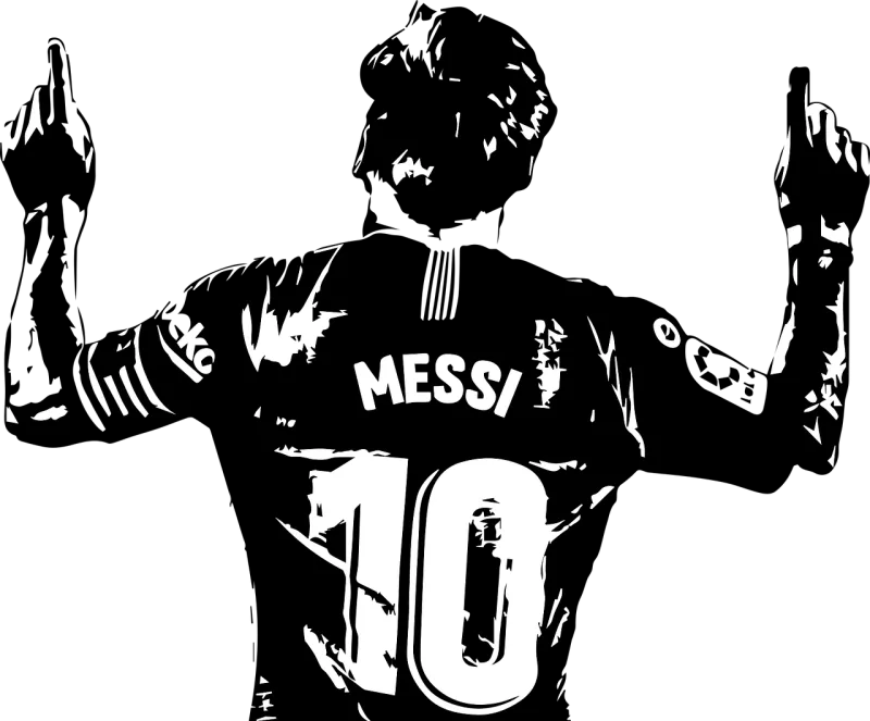 Player Messi Football Stickdatei – Sport