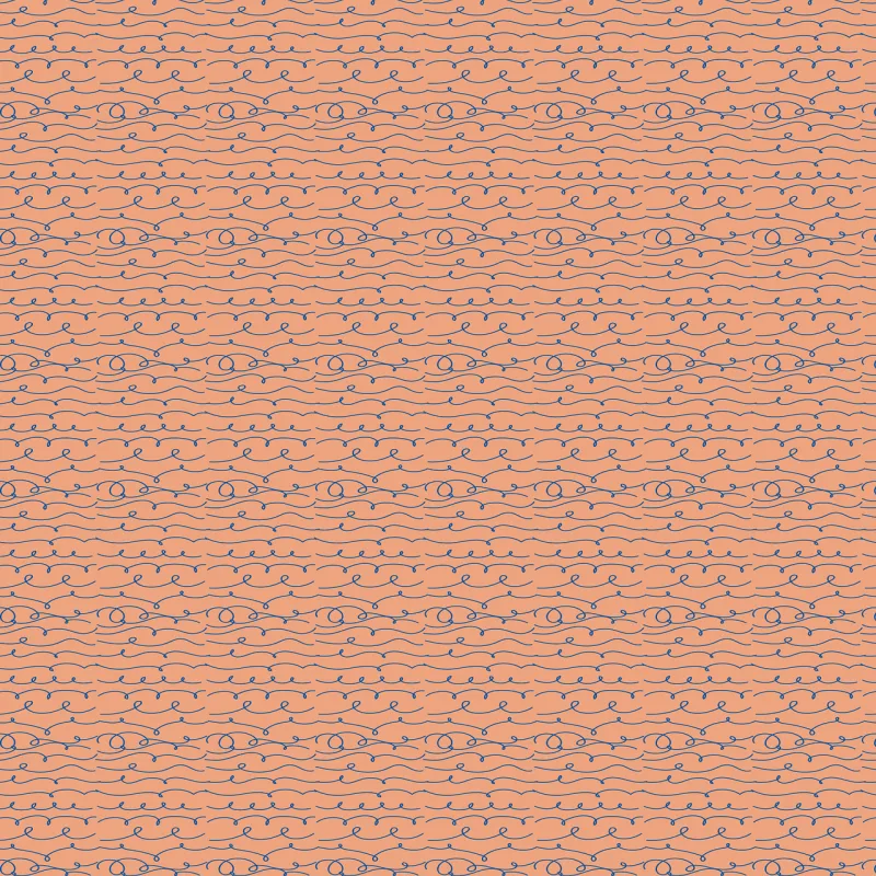 Wave Doodle Pattern Stickdatei – Natur