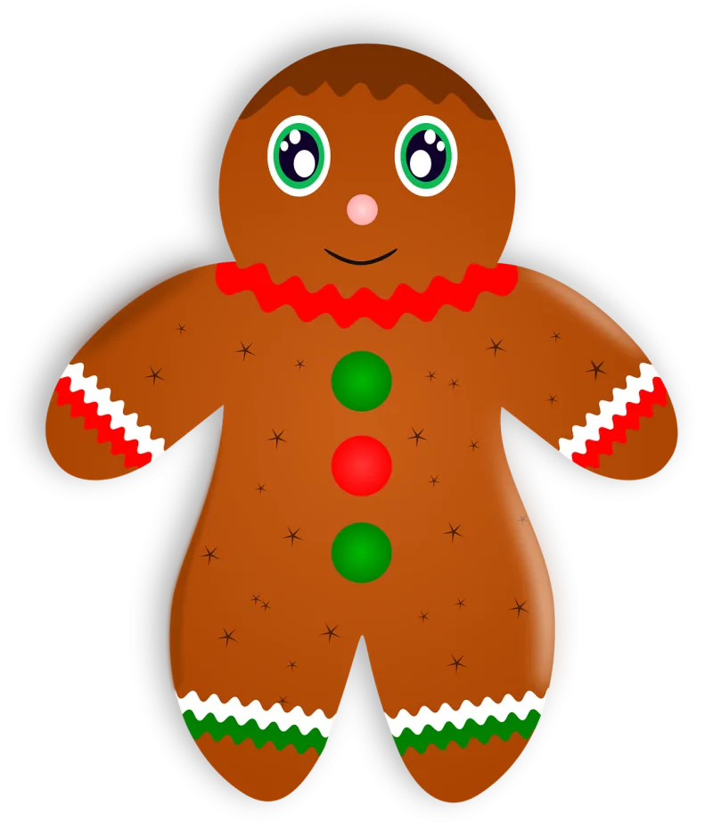 Gingerbread man Christmas Gingerbread Stickdatei – Essen & Trinken
