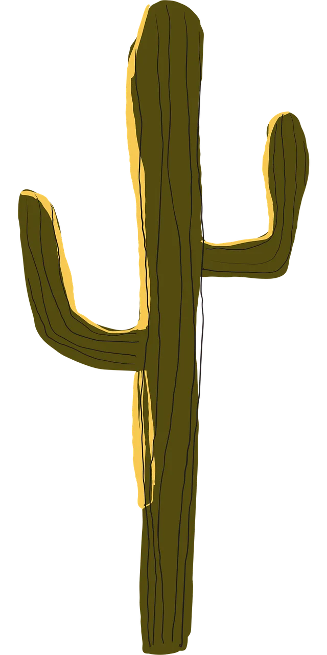 Cactus Plant Boho art Stickdatei – Natur