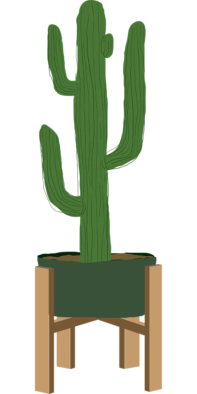 Boho art Cactus Plant Stickdatei – Natur