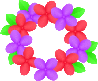 Wreath Floral wreath Flowers Stickdatei