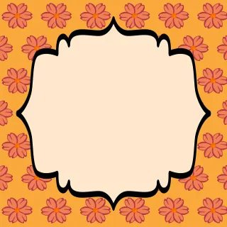 Frame Flower Beautiful wallpaper Stickdatei