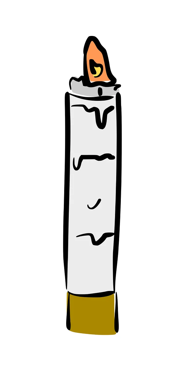 Light Candle Drawing Stickdatei – Weihnachten